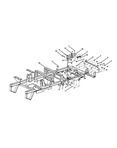 Frame Assembly Diagram and Parts List for M60-KH (53CH8CT6050-27HP)(2011) Cub Cadet Lawn Tractor